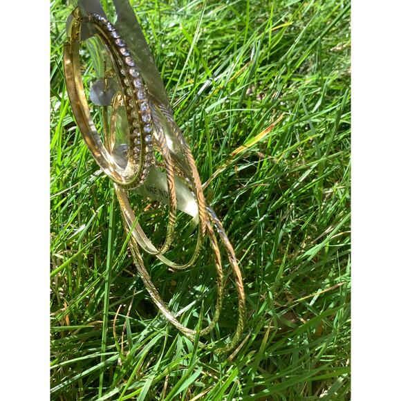 New set 3 pair earrings hoop - Picture 4 of 5